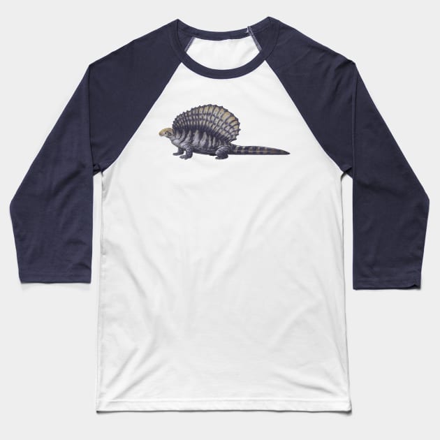 Edaphosaurus pogonias Baseball T-Shirt by CoffeeBlack